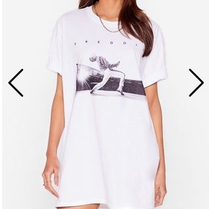 Freddie Mercury Graphic Band Tee Dress queen